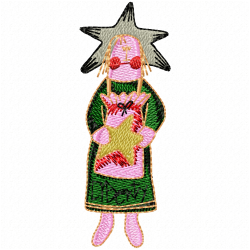 Characters Embroidery Design 7 Characters Embroidery Design 7